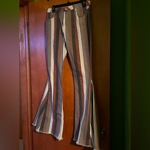 Blushing brunette bell bottoms